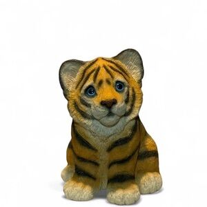 Adorable Tiger Cub Vintage Resin Bank